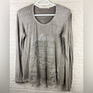 BEATE HAYMANN Street Couture Burnout Top Size 8